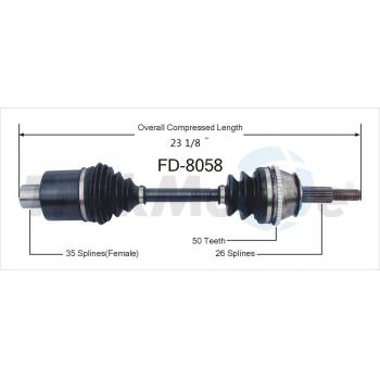 2001 Ford Windstar CV Axle Shaft