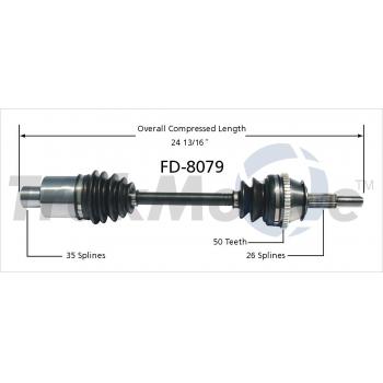 1994 Ford Taurus CV Axle Shaft Front Right TrakMotive FD8079 image 1 of 3