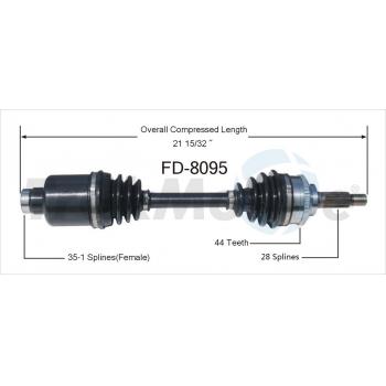 2005 Ford Escape CV Axle Shaft