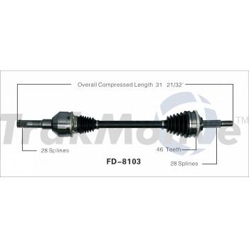 2002 Lincoln LS CV Axle Shaft