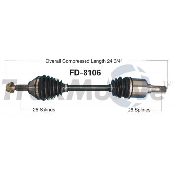 2012 Ford Transit Connect CV Axle Shaft
