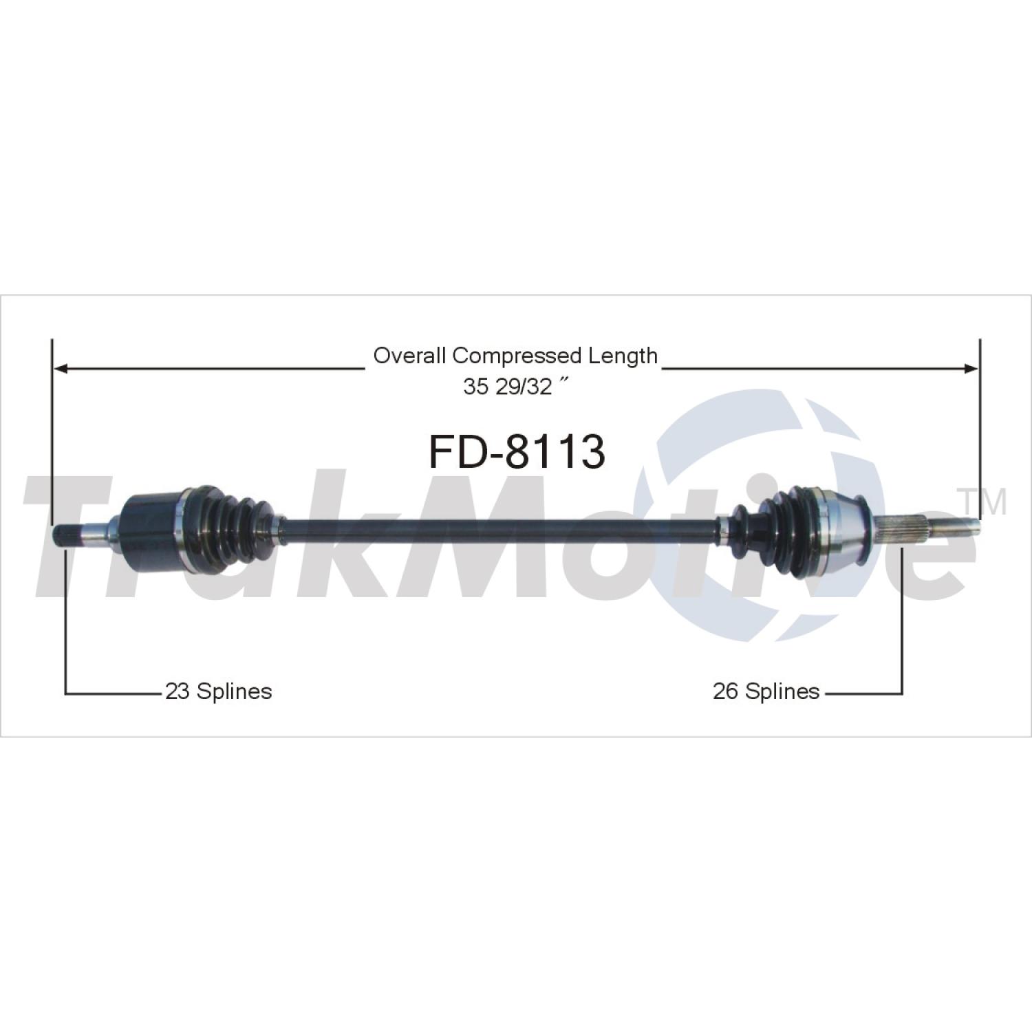 TrakMotive FD8113 CV Axle Shaft product image 1 of 3