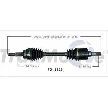 1989 Ford Taurus CV Axle Shaft Front Left TrakMotive FD8126 image 1 of 3
