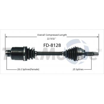 2011 Ford Focus CV Axle Shaft Front Right TrakMotive FD8128 image 1 of 3