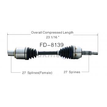 2010 Ford Explorer CV Axle Shaft Front Right TrakMotive FD8139 image 1 of 3