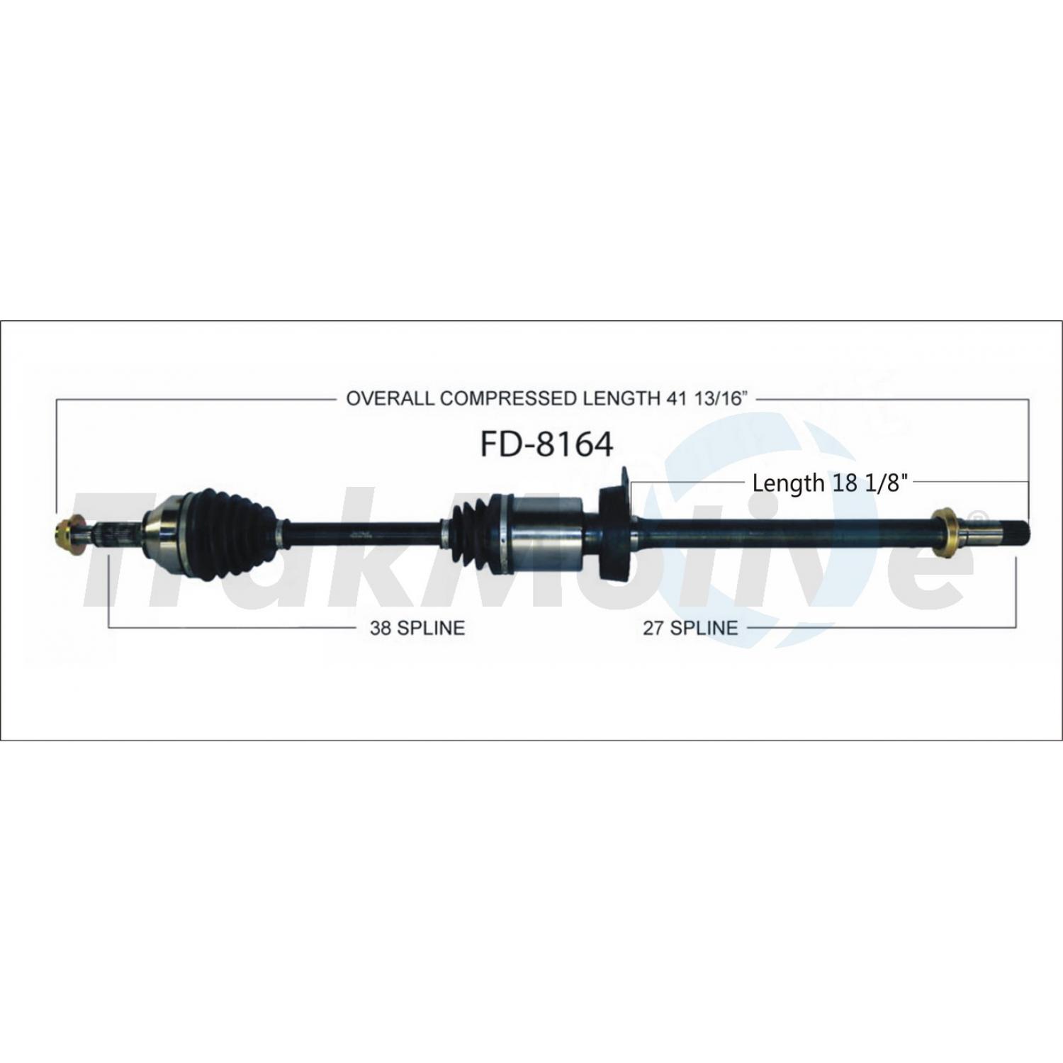 TrakMotive FD8164 - CV Axle Shaft TrakMotive FD8164 CV Axle Shaft product image 1 of 3