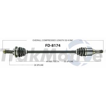 2011 Ford Fusion CV Axle Shaft