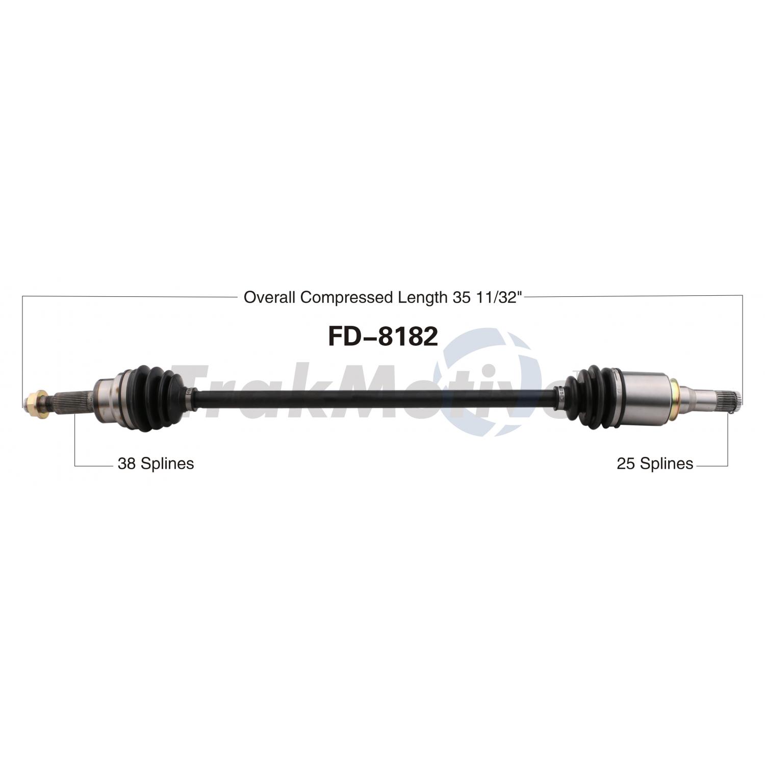 TrakMotive FD8182 - CV Axle Shaft TrakMotive FD8182 CV Axle Shaft product image 1 of 3