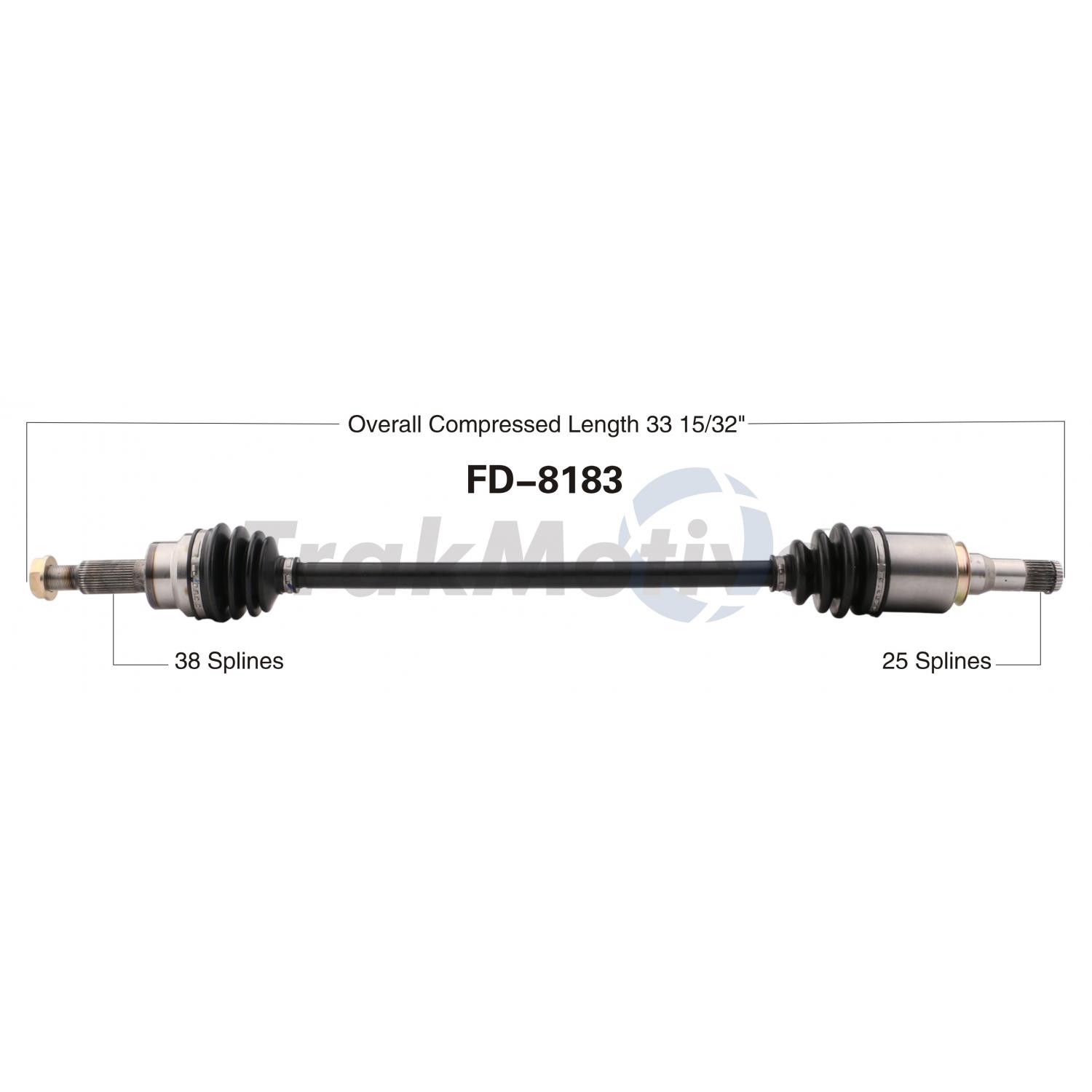 TrakMotive FD8183 CV Axle Shaft product image 1 of 3