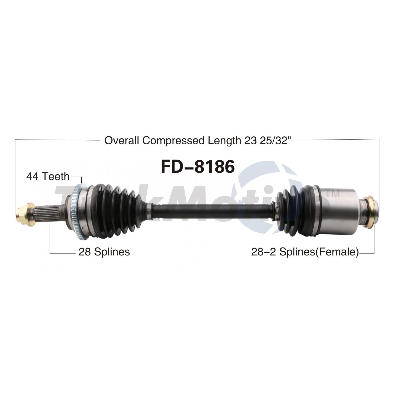 TrakMotive FD8186 - CV Axle Shaft TrakMotive FD8186 CV Axle Shaft product image 1 of 3