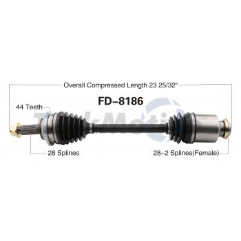 2011 Ford Fusion CV Axle Shaft Front Left TrakMotive FD8186 image 1 of 3