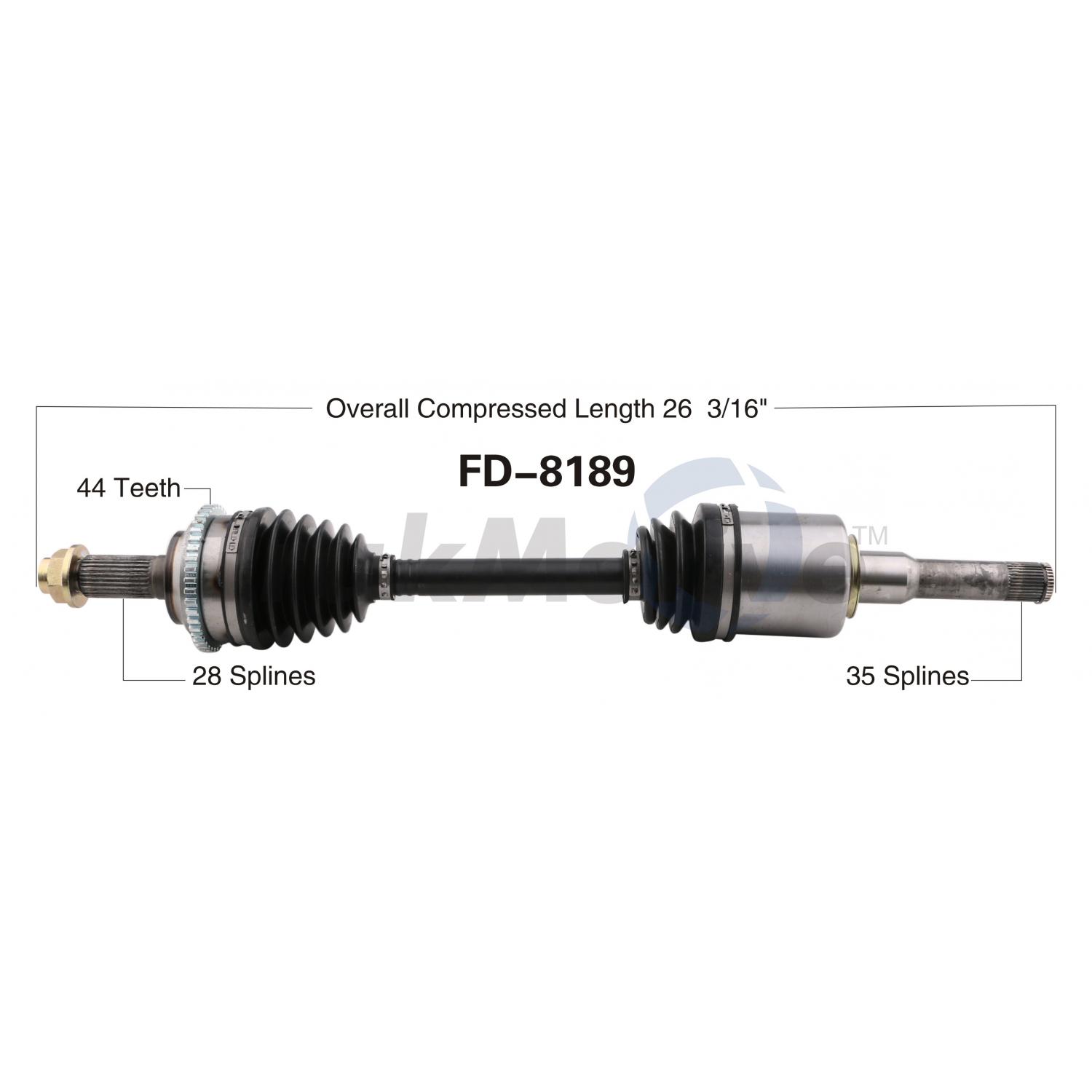 TrakMotive FD8189 - CV Axle Shaft TrakMotive FD8189 CV Axle Shaft product image 1 of 3