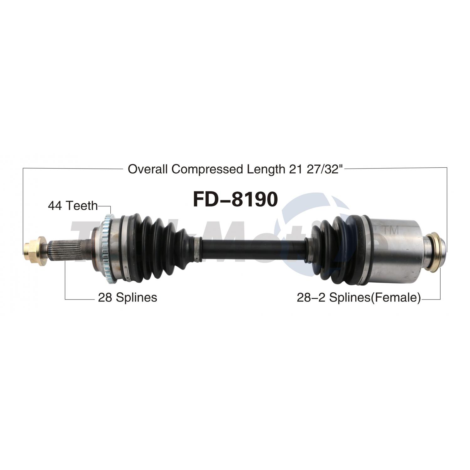 TrakMotive FD8190 - CV Axle Shaft TrakMotive FD8190 CV Axle Shaft product image 1 of 3