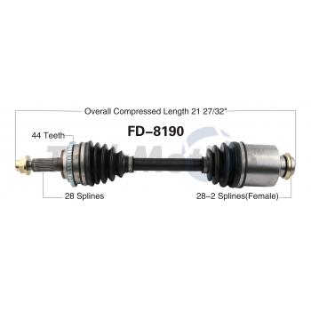 2011 Ford Fusion CV Axle Shaft Front Right TrakMotive FD8190 image 1 of 3