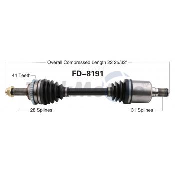 2011 Ford Fusion CV Axle Shaft Front Left TrakMotive FD8191 image 1 of 3