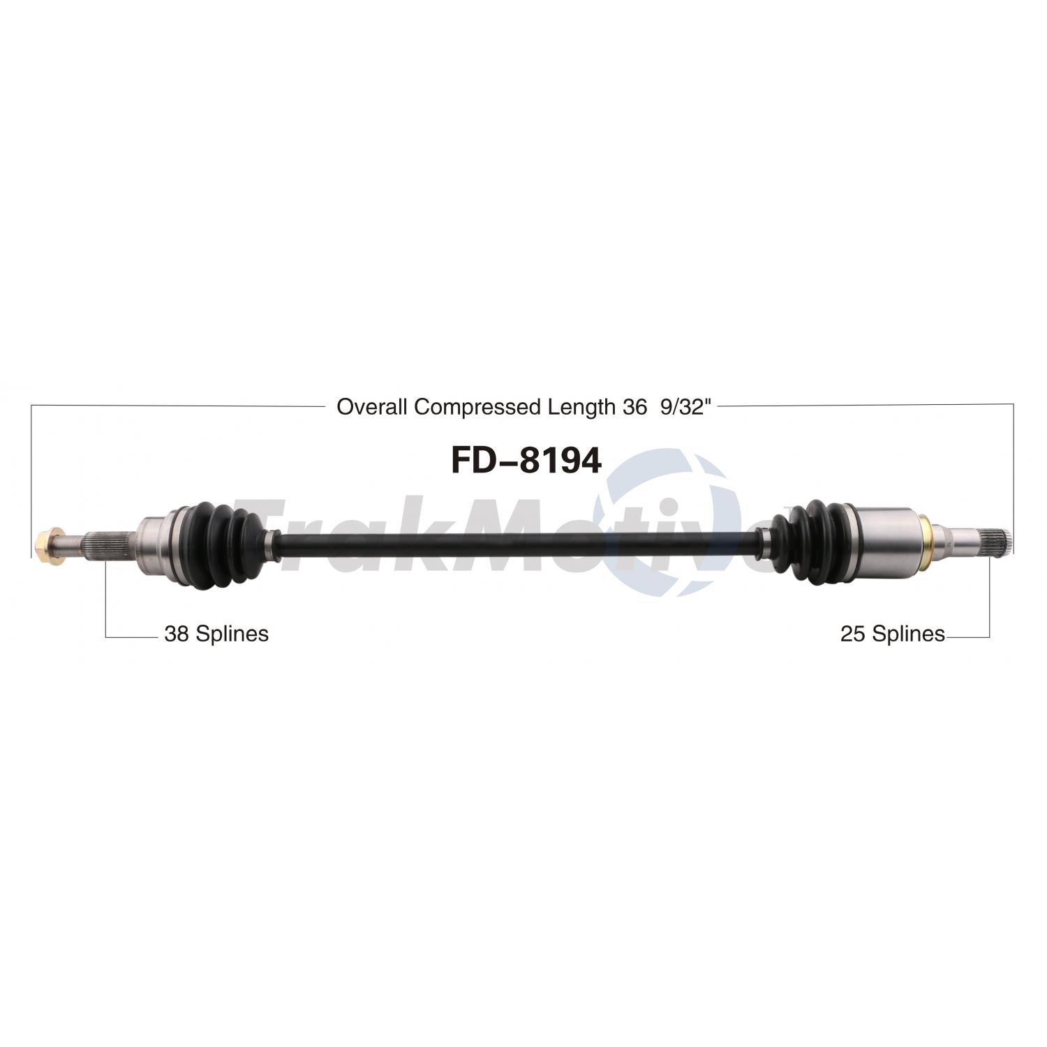 TrakMotive FD8194 CV Axle Shaft product image 1 of 3