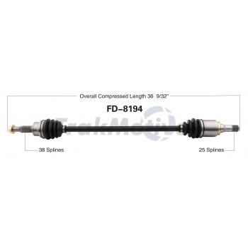 2018 Ford Police Interceptor Utility CV Axle Shaft