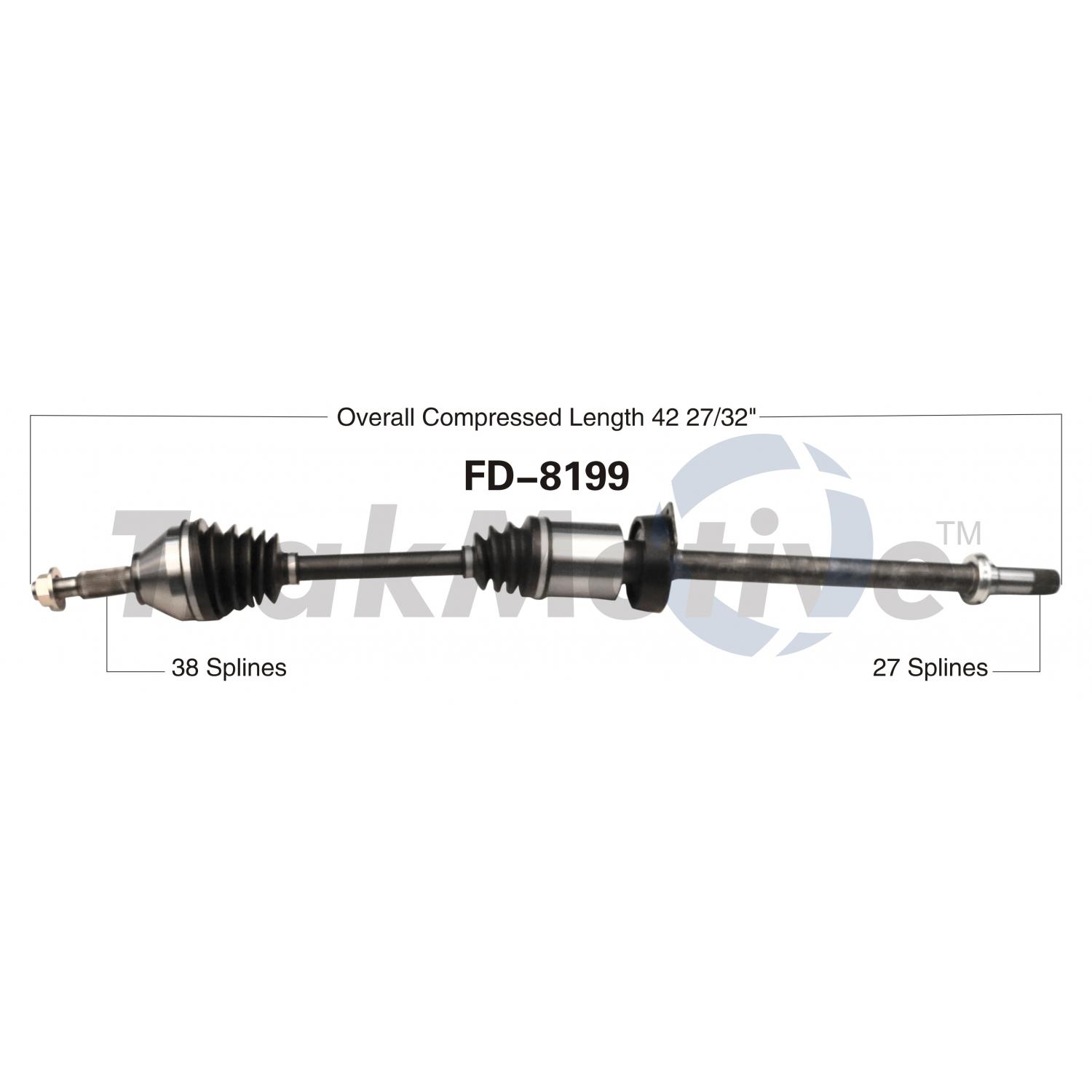TrakMotive FD8199 - CV Axle Shaft TrakMotive FD8199 CV Axle Shaft product image 1 of 3