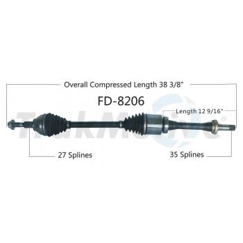2018 Ford Fusion CV Axle Shaft