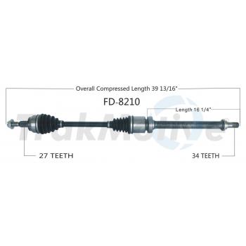 2018 Ford Focus CV Axle Shaft