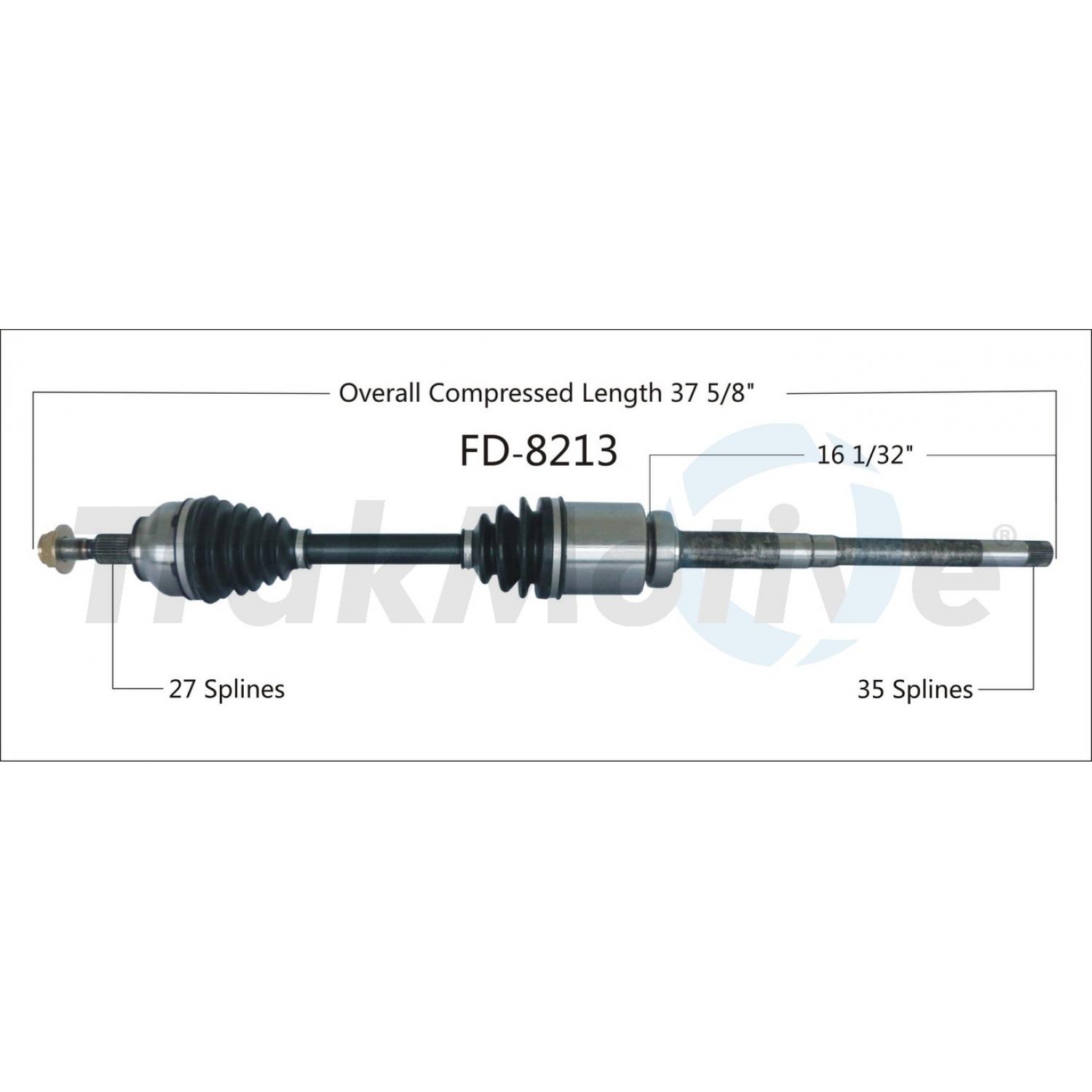 TrakMotive FD8213 - CV Axle Shaft TrakMotive FD8213 CV Axle Shaft product image 1 of 3