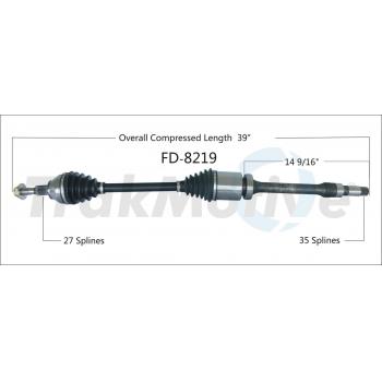 2018 Ford Fusion CV Axle Shaft Front Right TrakMotive FD8219 image 1 of 3
