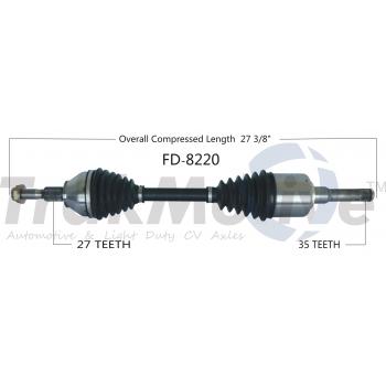 2018 Ford Fusion CV Axle Shaft Front Left TrakMotive FD8220 image 1 of 3