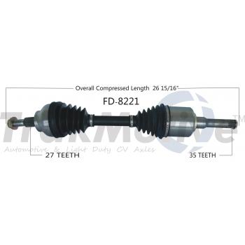 2014 Ford Escape CV Axle Shaft Front Left TrakMotive FD8221 image 1 of 3