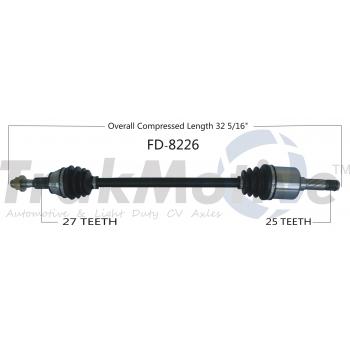 2014 Lincoln MKZ CV Axle Shaft Rear Left TrakMotive FD8226 image 1 of 3