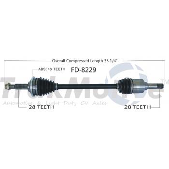 2004 Lincoln LS CV Axle Shaft Rear Right TrakMotive FD8229 image 1 of 3