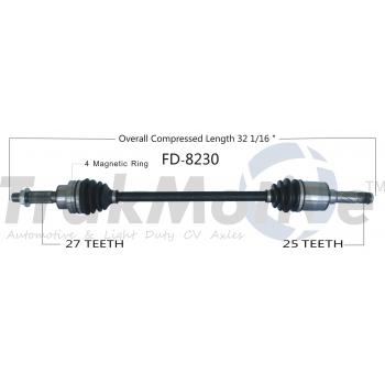 2014 Ford Escape CV Axle Shaft Rear Left TrakMotive FD8230 image 1 of 3