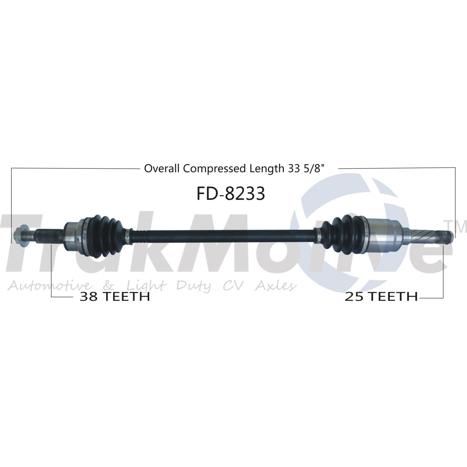 TrakMotive FD8233 - CV Axle Shaft TrakMotive FD8233 CV Axle Shaft product image 1 of 3