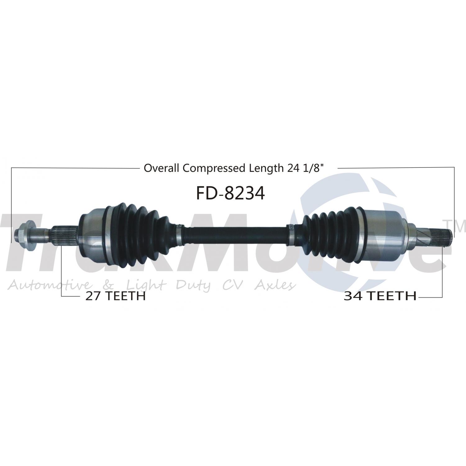 TrakMotive FD8234 CV Axle Shaft product image 1 of 3