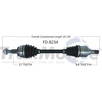 2018 Ford Focus CV Axle Shaft Front Left TrakMotive FD8234 image 1 of 3