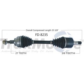 2018 Ford Focus CV Axle Shaft Front Left TrakMotive FD8235 image 1 of 3