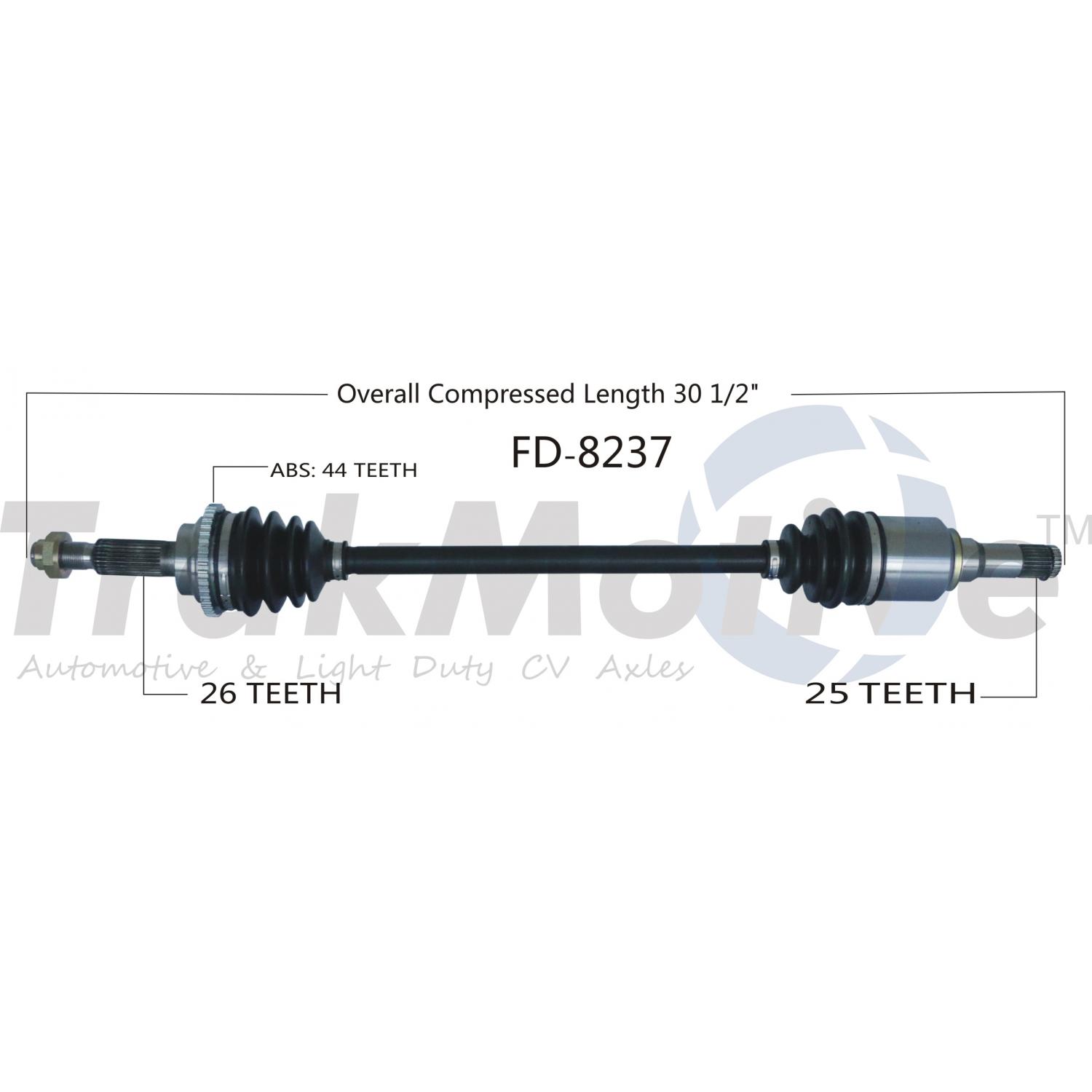 TrakMotive FD8237 - CV Axle Shaft TrakMotive FD8237 CV Axle Shaft product image 1 of 3