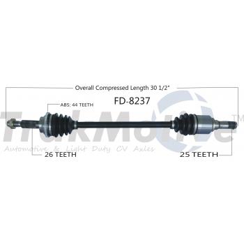 2011 Mercury Mariner CV Axle Shaft Rear Left TrakMotive FD8237 image 1 of 3