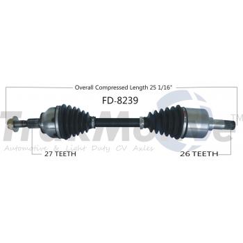 2018 Ford Focus CV Axle Shaft Front Left TrakMotive FD8239 image 1 of 3