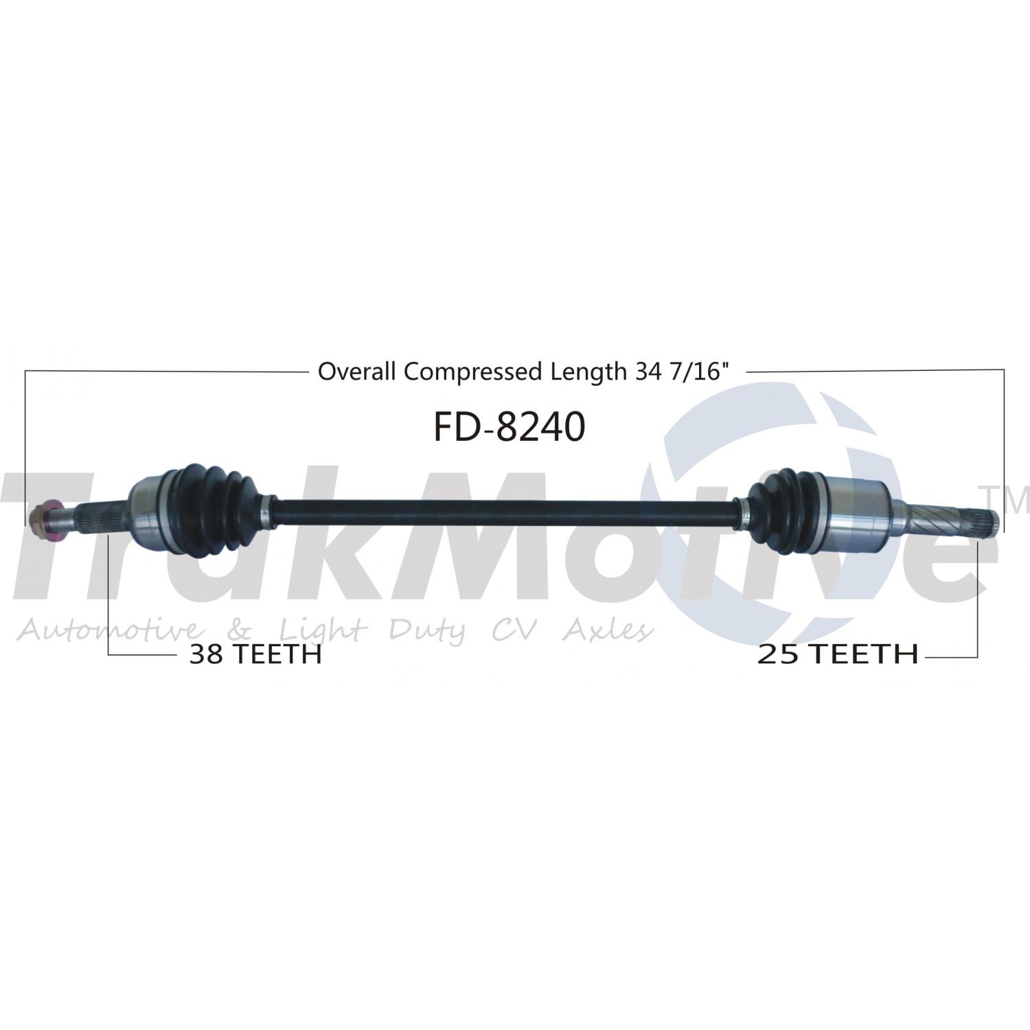 TrakMotive FD8240 - CV Axle Shaft TrakMotive FD8240 CV Axle Shaft product image 1 of 3