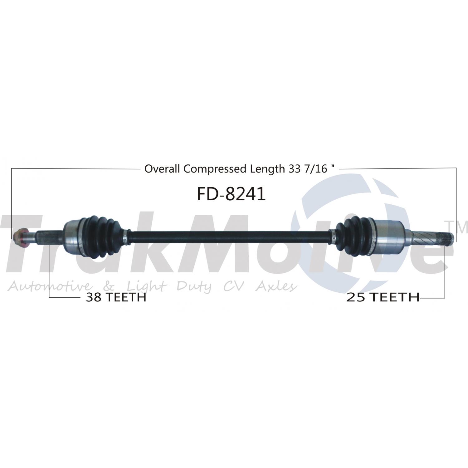 TrakMotive FD8241 - CV Axle Shaft TrakMotive FD8241 CV Axle Shaft product image 1 of 3