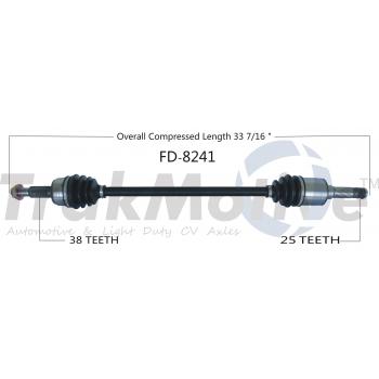 2012 Lincoln MKX CV Axle Shaft Rear Left TrakMotive FD8241 image 1 of 3