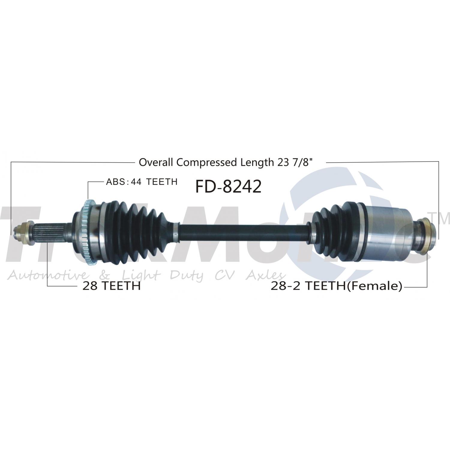 TrakMotive FD8242 - CV Axle Shaft TrakMotive FD8242 CV Axle Shaft product image 1 of 3