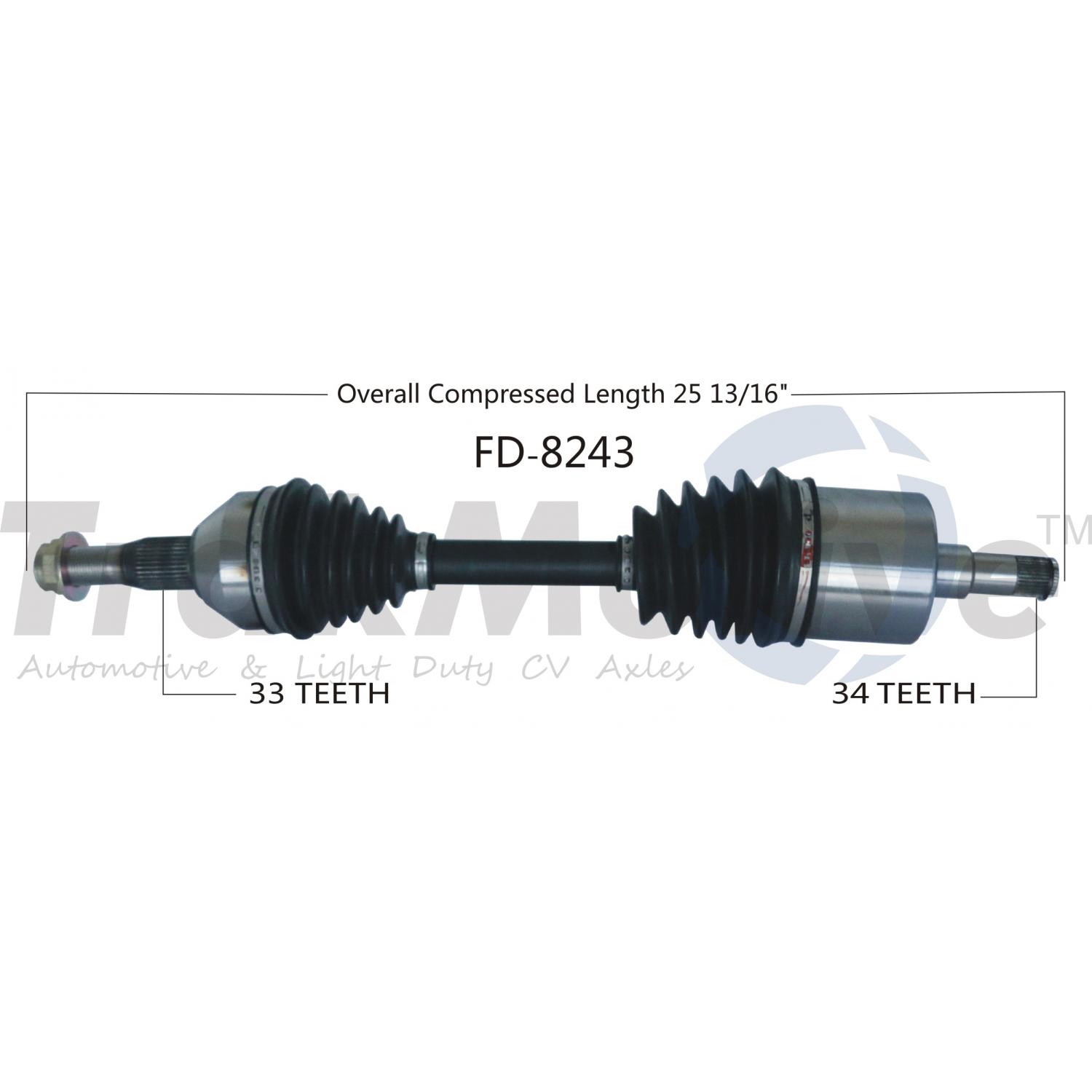 TrakMotive FD8243 - CV Axle Shaft TrakMotive FD8243 CV Axle Shaft product image 1 of 3