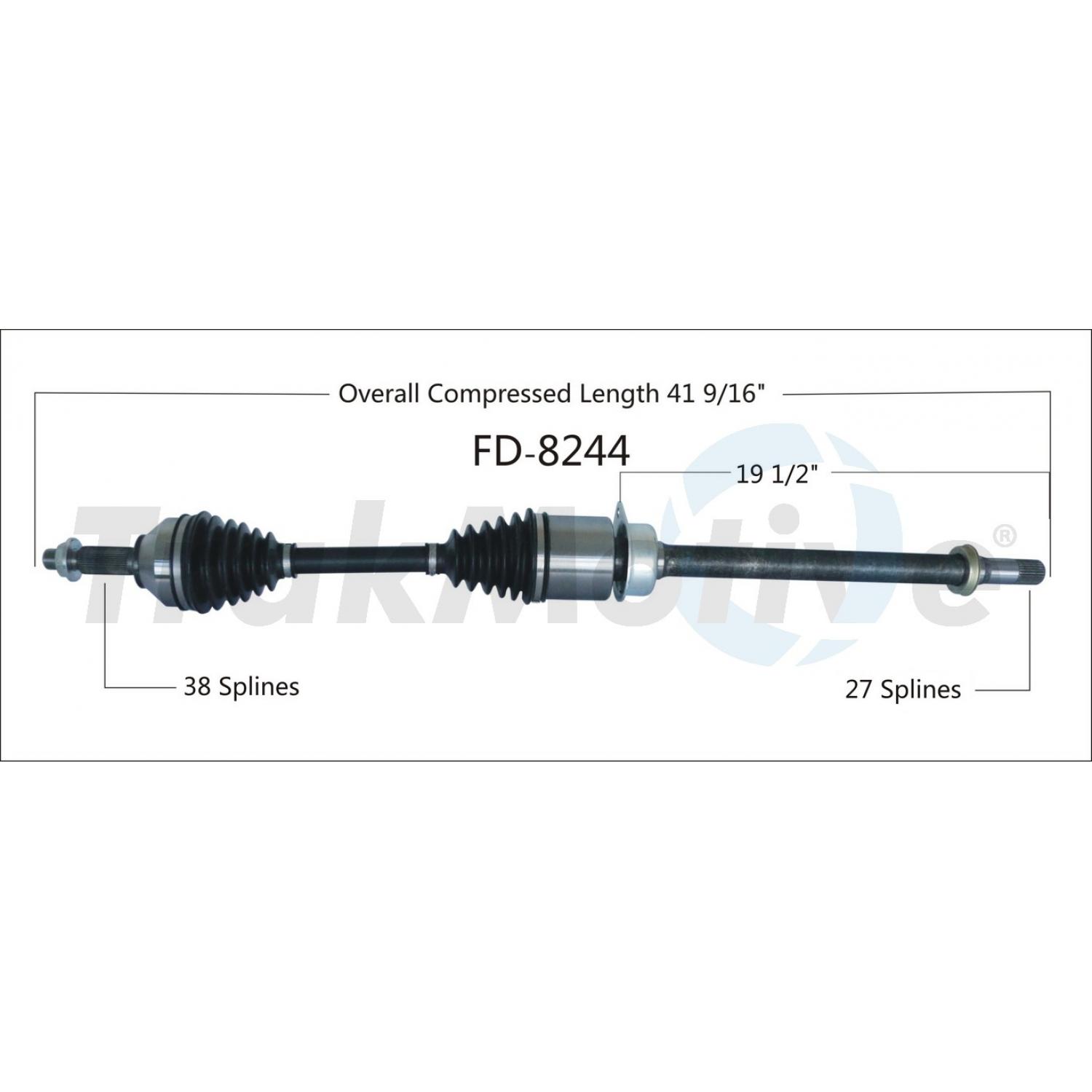 TrakMotive FD8244 - CV Axle Shaft TrakMotive FD8244 CV Axle Shaft product image 1 of 3