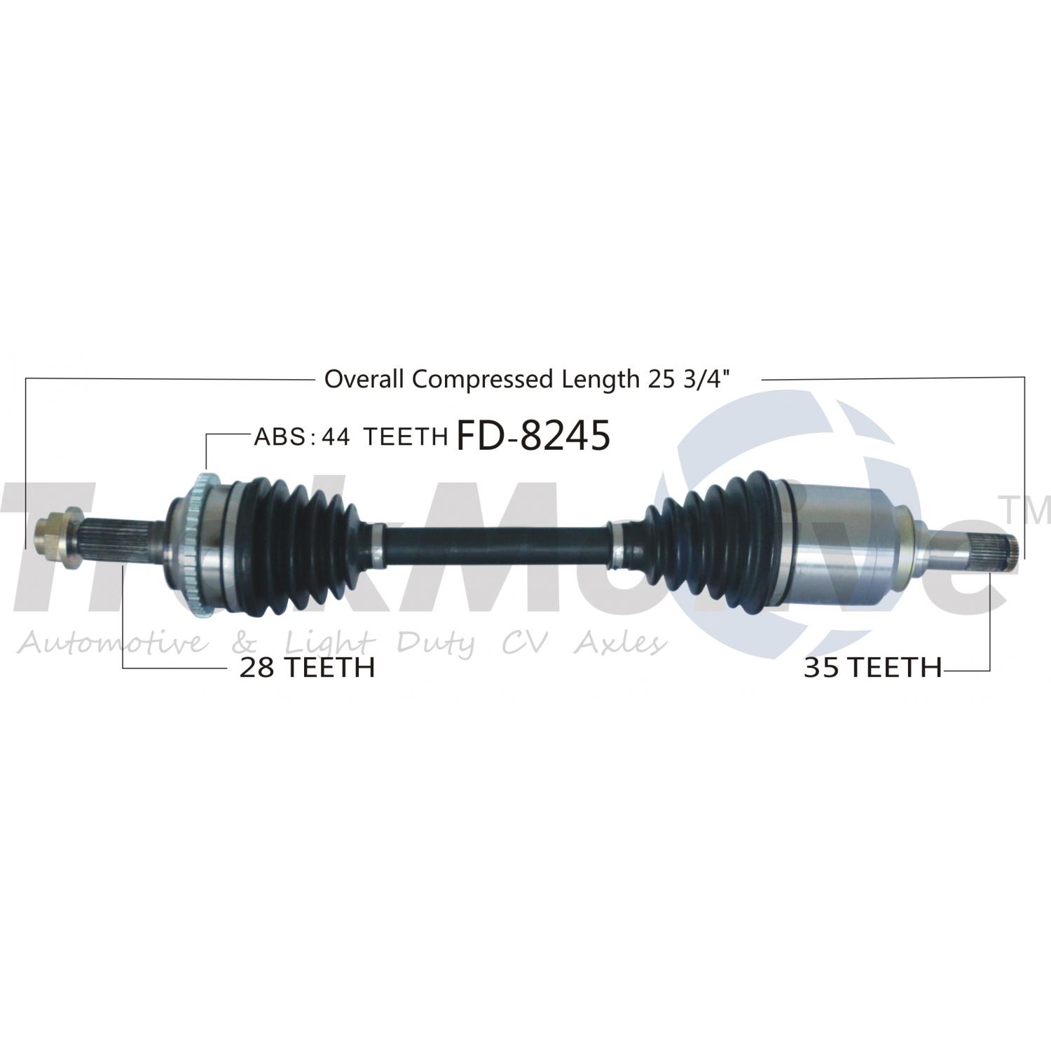 TrakMotive FD8245 - CV Axle Shaft TrakMotive FD8245 CV Axle Shaft product image 1 of 3