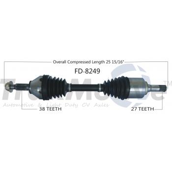 2018 Lincoln MKT CV Axle Shaft Front Left TrakMotive FD8249 image 1 of 3
