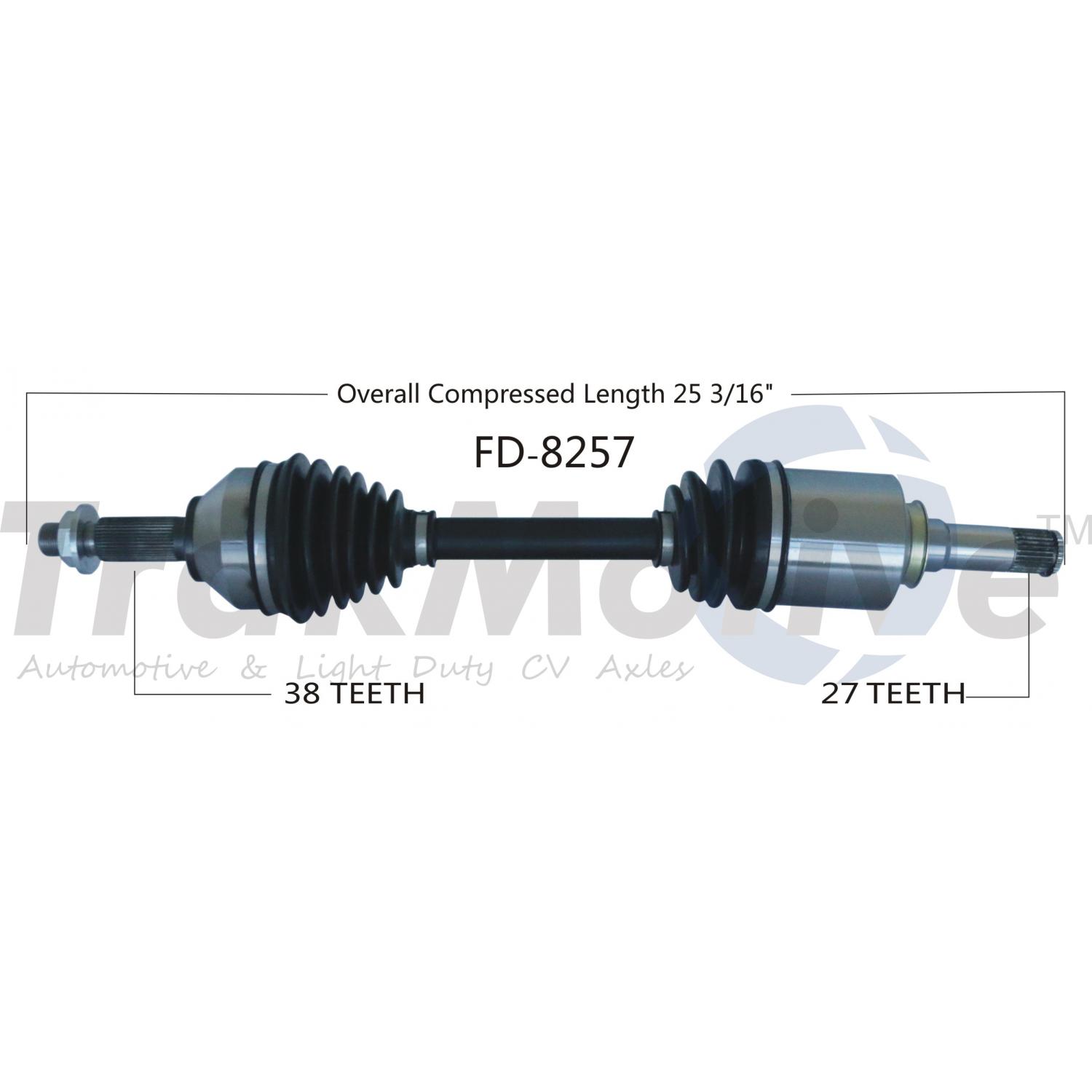 TrakMotive FD8257 - CV Axle Shaft TrakMotive FD8257 CV Axle Shaft product image 1 of 3