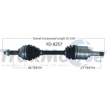 2017 Ford Taurus CV Axle Shaft Front Left TrakMotive FD8257 image 1 of 3