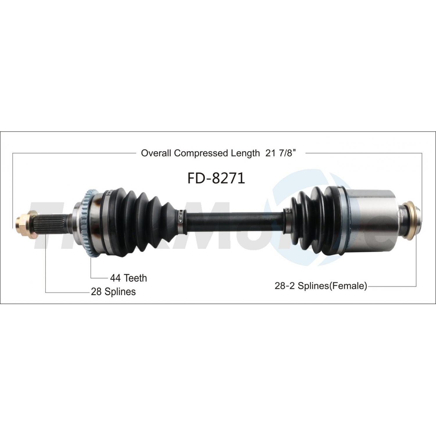 TrakMotive FD8271 - CV Axle Shaft TrakMotive FD8271 CV Axle Shaft product image 1 of 3