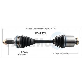 2009 Lincoln MKZ CV Axle Shaft Front Right TrakMotive FD8271 image 1 of 3